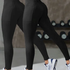 Women's Yoga Pants High-Waisted Tummy Control Leggings W/Pocket