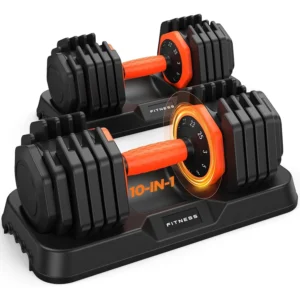 Adjustable Set of 2, Dumbbell 50lb Weights