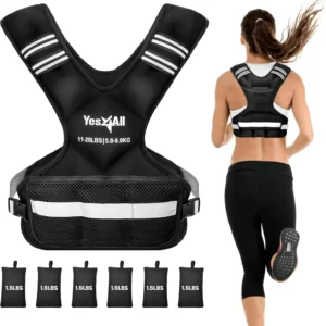 Adjustable Weighted Vest 11-32lbs for Men & Women Strength Training