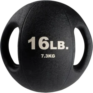 Heavy-Duty Exercise Medicine Balls with Dual Handles,16lb
